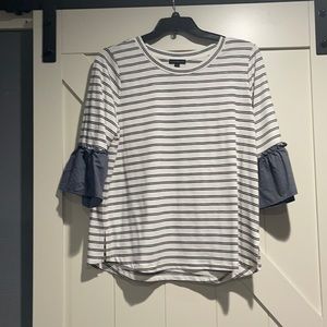 Black and White striped blouse